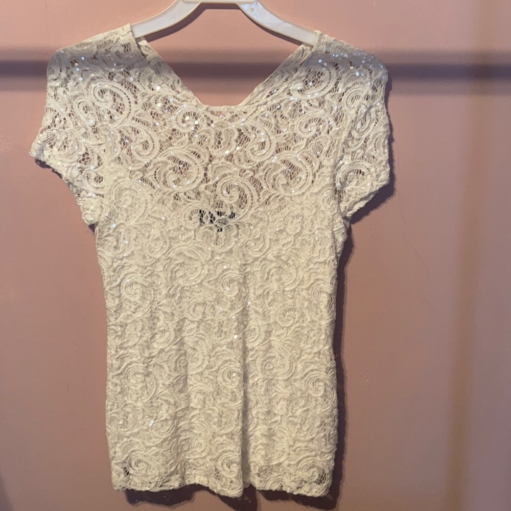 INC International Concepts short sleeve blouse medium